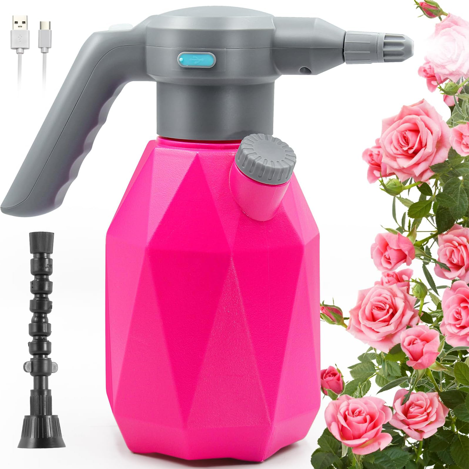 spray garden bottle 0.5 Gallon/2L Rechargeable Electric Sprayer Bottle