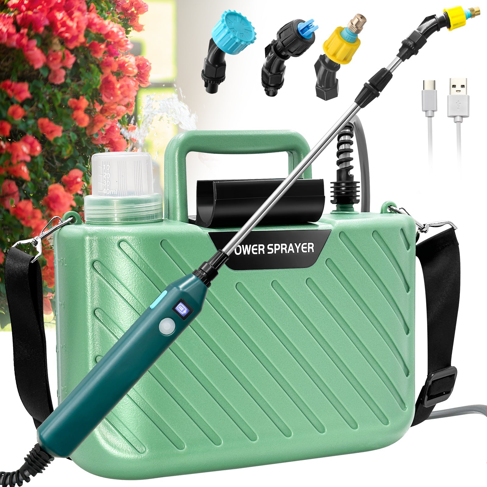 5l garden spray New 1.35 Gallon /5L Electric Garden Sprayer Portable, Rechargeable, an – Sidekingsprayer