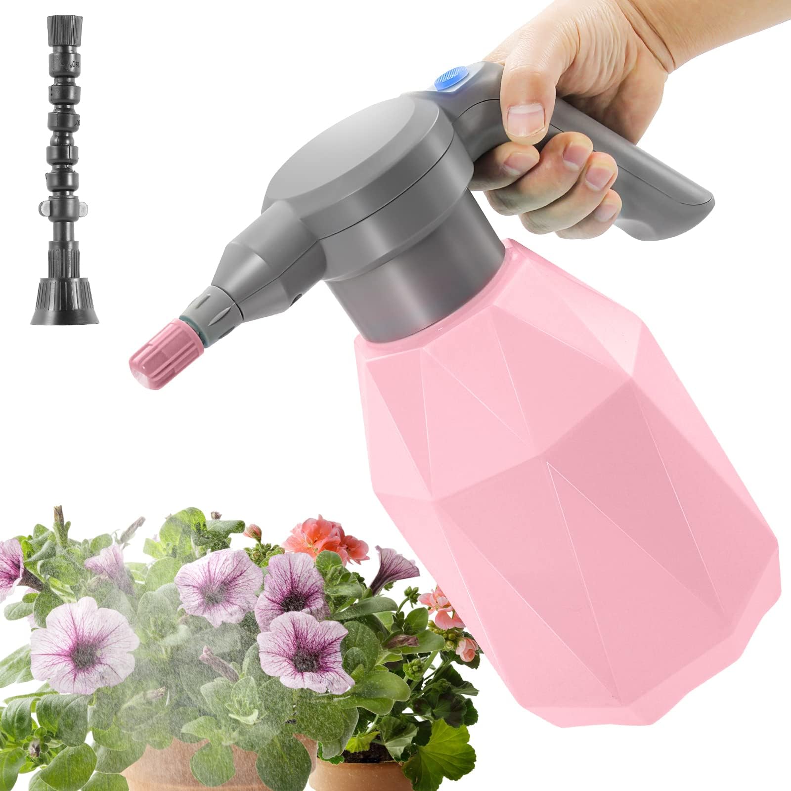 garden spray can 0.5 Gallon/2L Rechargeable Electric Sprayer Bottle