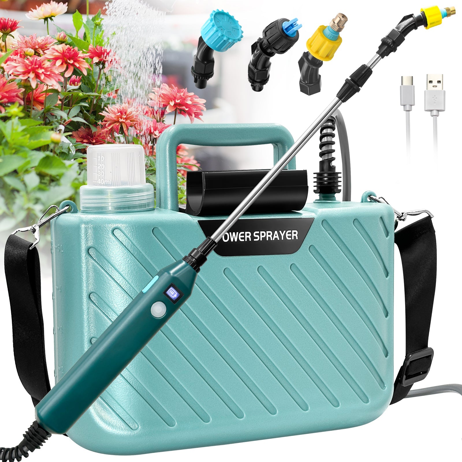 portable electric garden sprayer New 1.35 Gallon /5L Electric Garden Sprayer Portable, Rechargeable, an – Sidekingsprayer