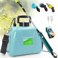 1.35 Gallon/5L USB Rechargeable Electric Sprayer with Battery Indicator