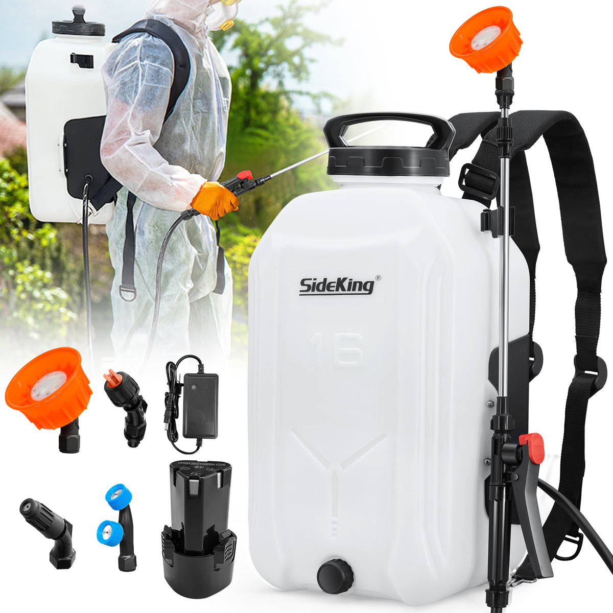 garden electric sprayer 3.1 Gallon Adjustable Battery-Powered Electric Sprayer