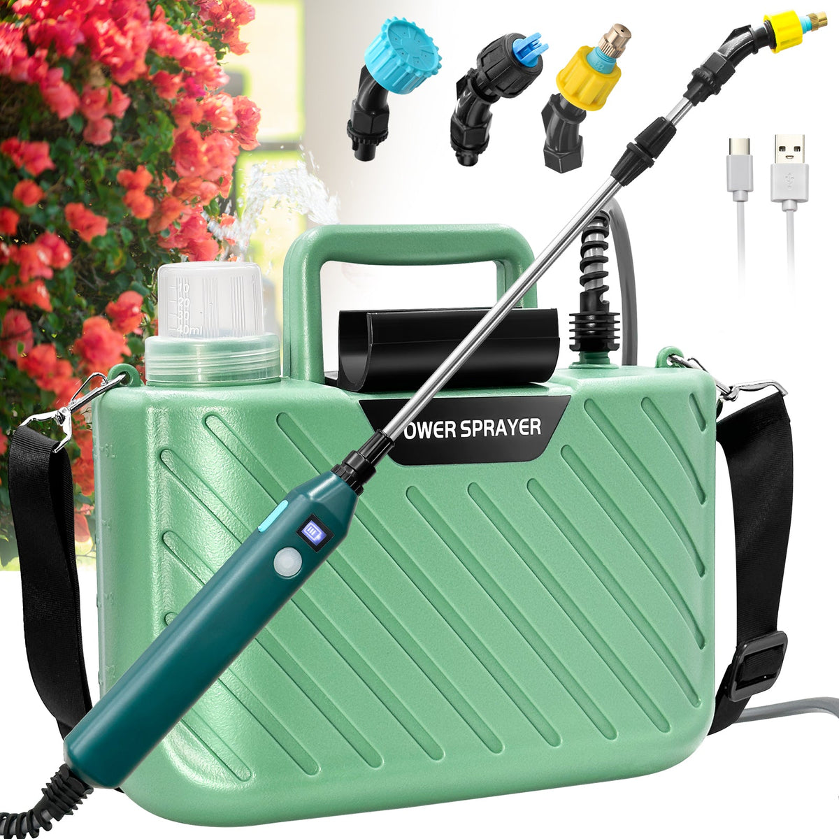 New 1.35 Gallon /5L  Electric Garden Sprayer Portable, Rechargeable, and Efficient