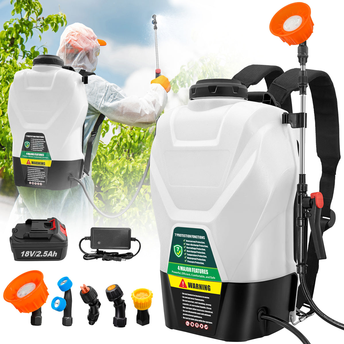 garden sprayer makita Backpack Sprayer 4 Gallon Battery Powered Garden Sprayer 16L Electric – Sidekingsprayer