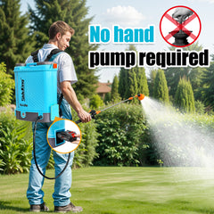 Battery Powered Backpack Sprayer 4 Gallon, 0-100 PSI Adjustable Pressure Sprayer Compatible with Makita 18V Battery, Electric Sprayer with Wand, 5 Nozzles, 2.6Ah Battery&Charger Included