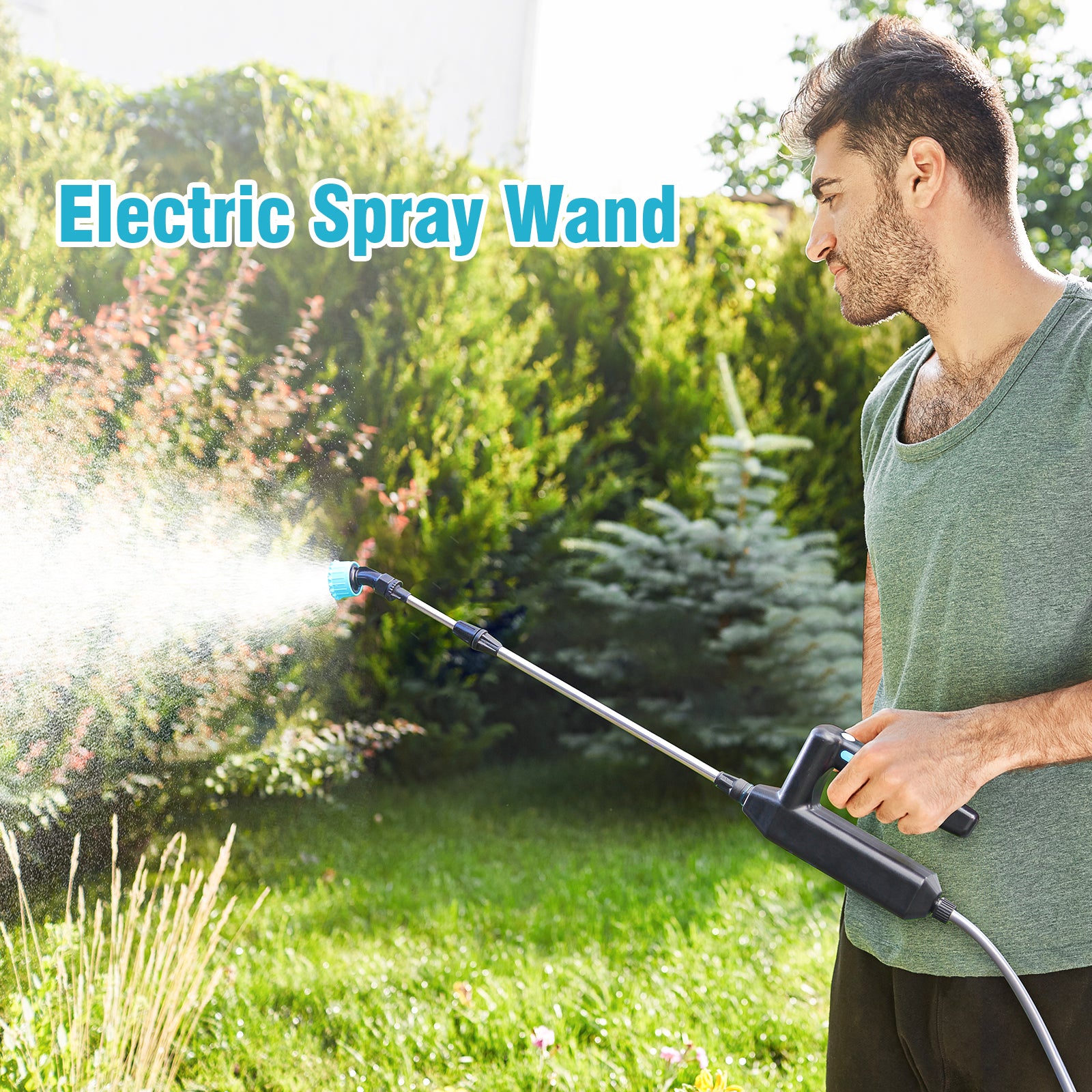 5M Rechargeable Battery-Powered Sprayer Wand