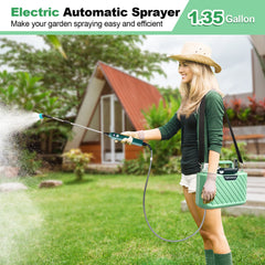New 1.35 Gallon /5L  Electric Garden Sprayer Portable, Rechargeable, and Efficient