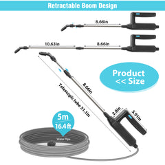5M Rechargeable Battery-Powered Sprayer Wand
