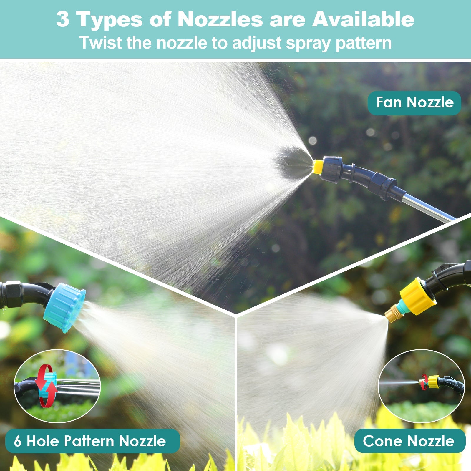 New 1.35 Gallon /5L  Electric Garden Sprayer Portable, Rechargeable, and Efficient