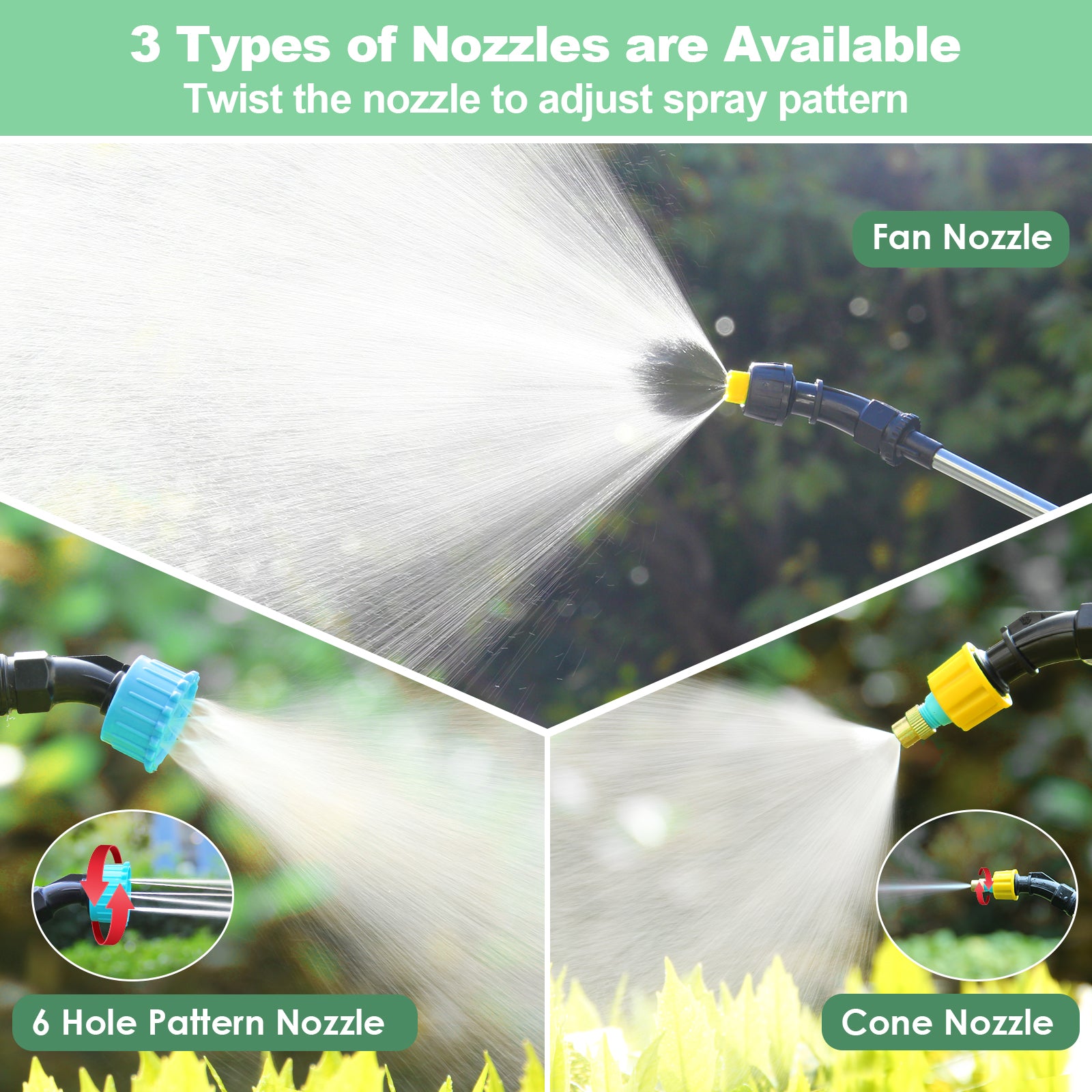 New 1.35 Gallon /5L Electric Garden Sprayer Portable, Rechargeable, and Efficient