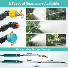 1.35 Gallon/5L USB Rechargeable Electric Sprayer with Battery Indicator