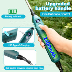 1.35 Gallon/5L USB Rechargeable Electric Sprayer with Battery Indicator