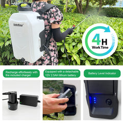 4 Gallon Adjustable Battery Powered Electric Sprayer - Automatic, High-Efficiency, Portable