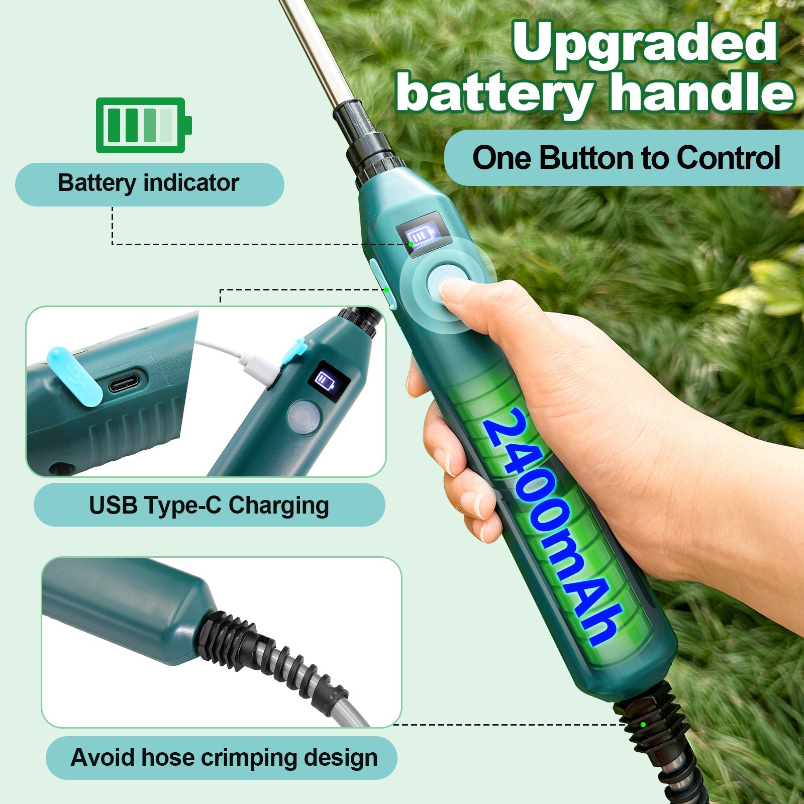 New 1.35 Gallon /5L  Electric Garden Sprayer Portable, Rechargeable, and Efficient
