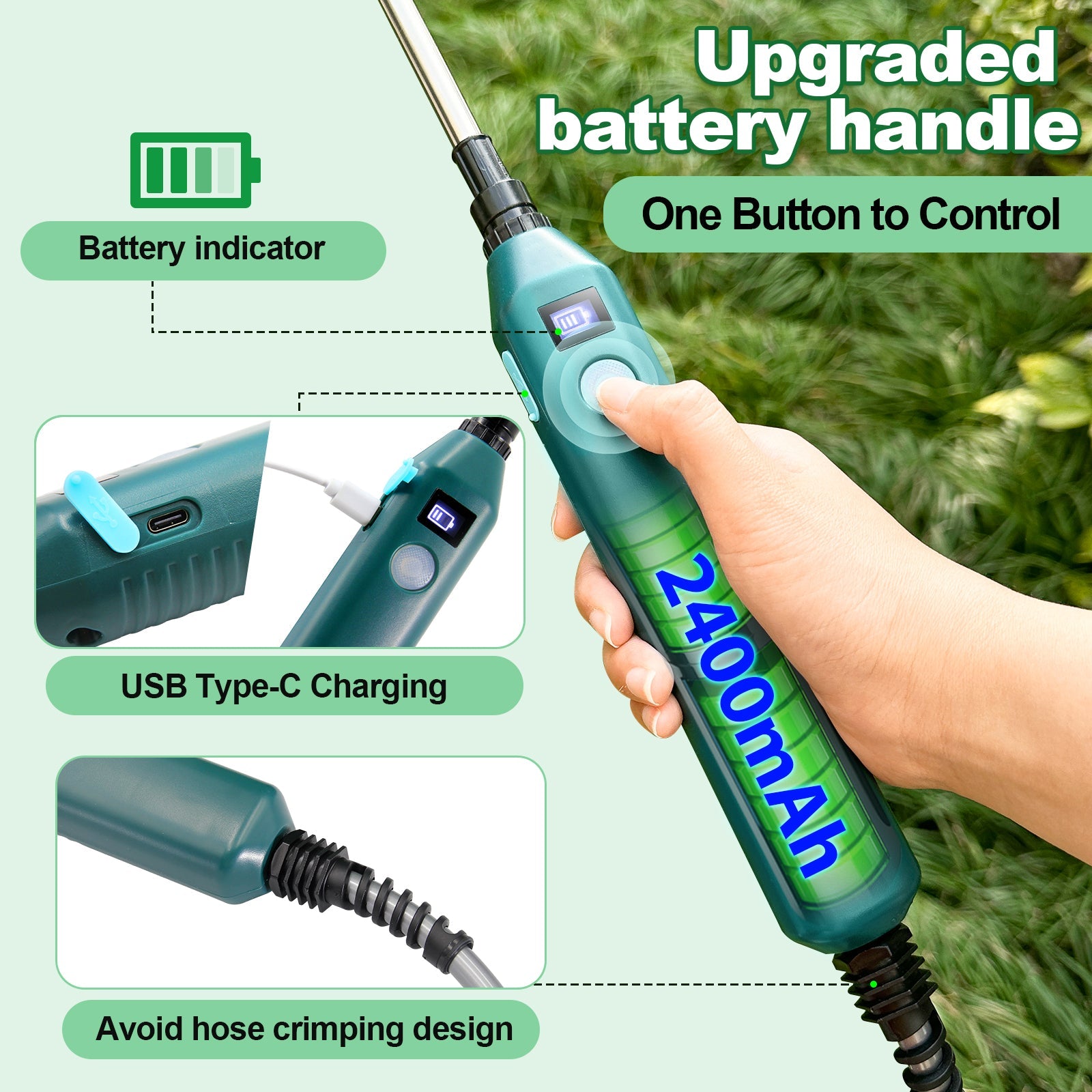 New 1.35 Gallon /5L  Electric Garden Sprayer Portable, Rechargeable, and Efficient