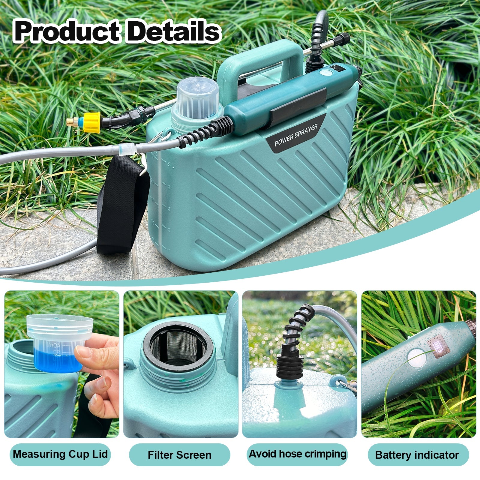 New 1.35 Gallon /5L  Electric Garden Sprayer Portable, Rechargeable, and Efficient