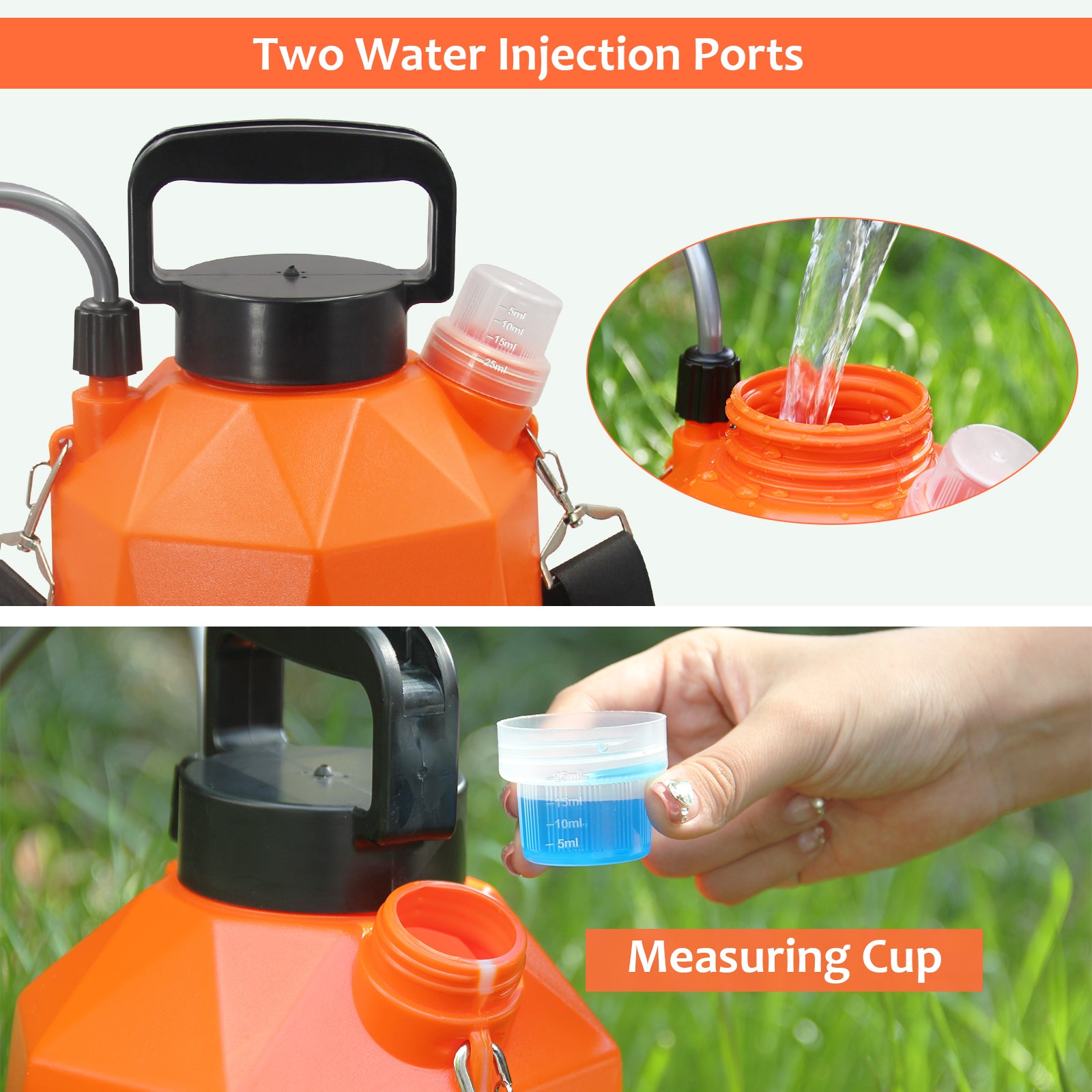 Rhombic 5L/1.35 Gallon Battery Powered Electric Sprayer - Efficient Garden Tool