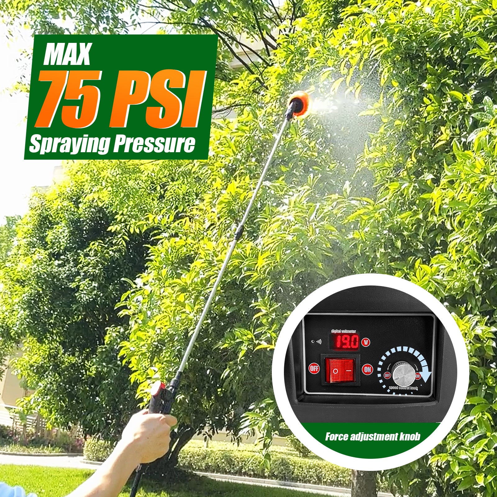 Backpack Sprayer 4 Gallon Battery Powered Garden Sprayer 16L Electric Sprayer Works with Makita 18V Battery
